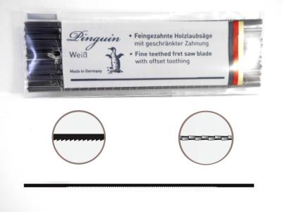 Laubsägeblätter NIQUA PINGUIN WEISS (12 Stück)